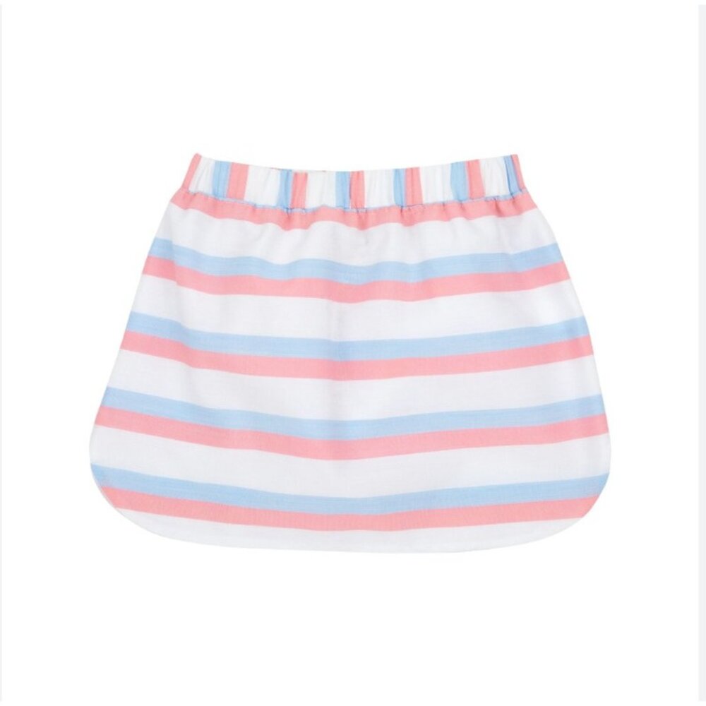 NWT The Beaufort Bonnet Co Girls Size 7 Susanne Skirt New River Nautical Stripe